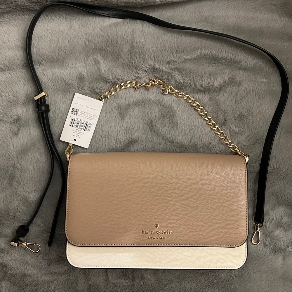 Kate Spade Madison Colorblock Saffia Flap Convertible Crossbody Bag
